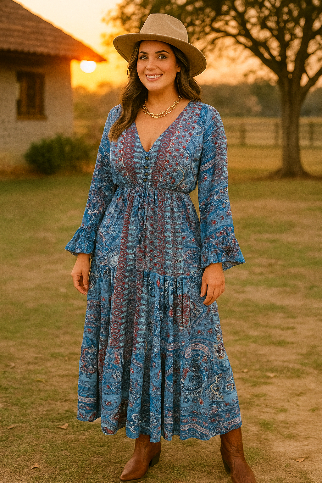 VESTIDO BOHO CHIQUE